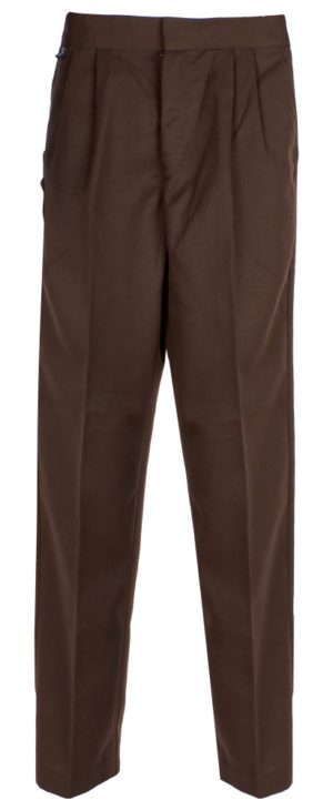 STURDY FIT TROUSERS - BROWN, Ursuline Preparatory, Junior Trousers