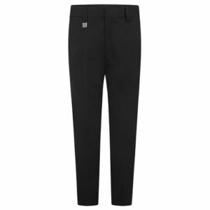 WAIST ADJUSTER TROUSER - BLACK, Junior Trousers, Benhurst, Concordia, Elm Park