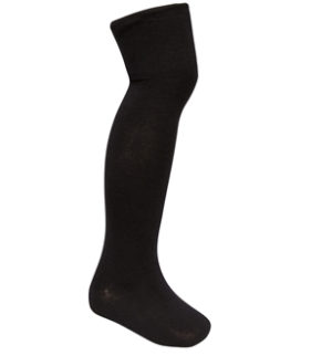 GIRLS OVERKNEE SOCKS - BLACK, Socks & Tights