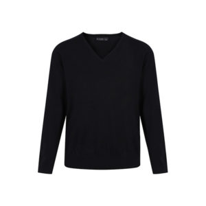 V-NECK JUMPER - BLACK, Jumpers & Cardigans, Bower Park