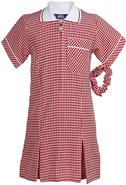 SUMMER DRESS GINGHAM - RED, Scargill Junior, Squirrels Heath, Mawney Foundation, Summer Dresses, James Oglethorpe, Parklands Primary