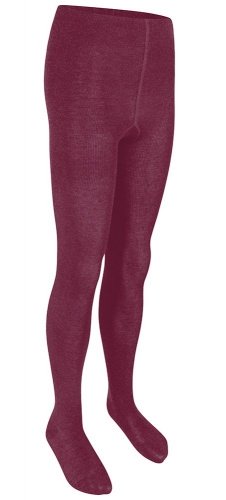 COTTON RICH TIGHTS-MAROON - TWIN PACK, Socks & Tights