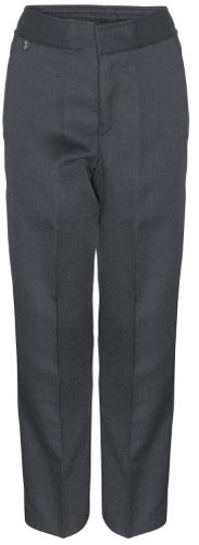 BOYS PULL UP TROUSERS - GREY, Pull Up Trousers