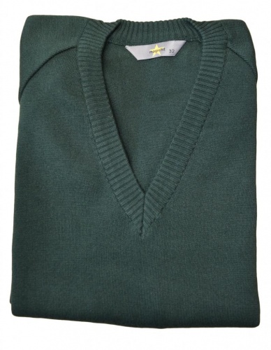 V-NECK JUMPER - BOTTLE, Jumpers & Cardigans, Frances Bardsley