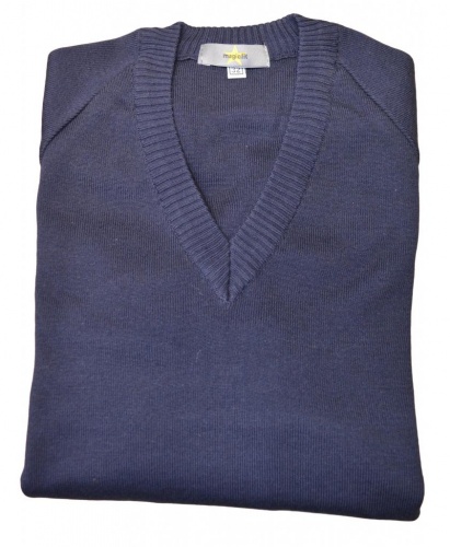 V-NECK JUMPER - NAVY, St Edward's Primary, St Edward's Senior, Upminster Infant, Upminster Junior, Jumpers & Cardigans, Hall Mead