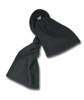 FLEECE SCARF - BLACK, Scarves