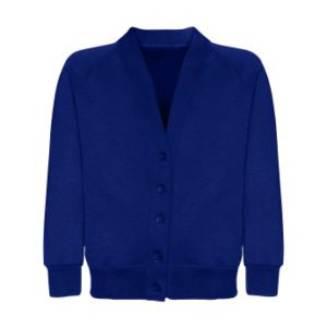 SWEAT CARDIGAN - ROYAL, Jumpers & Cardigans