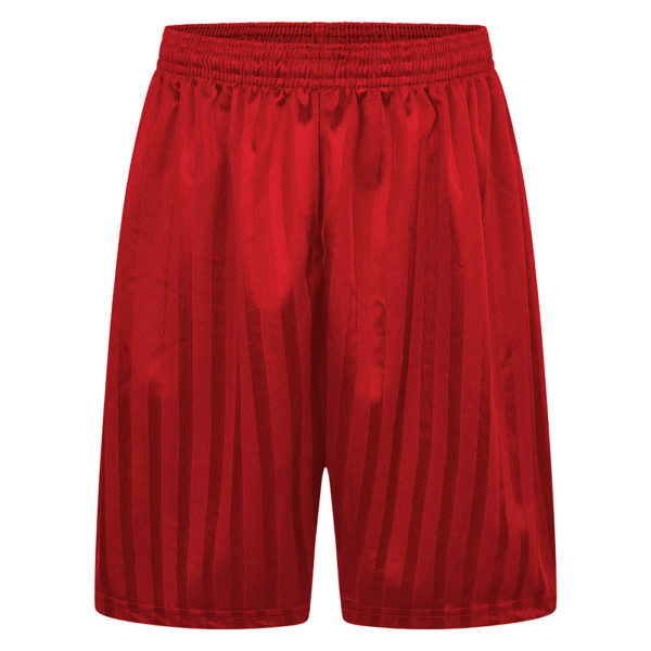 Junior Shadow Stripe Shorts - Red, Squirrels Heath, PE Shorts, James Oglethorpe