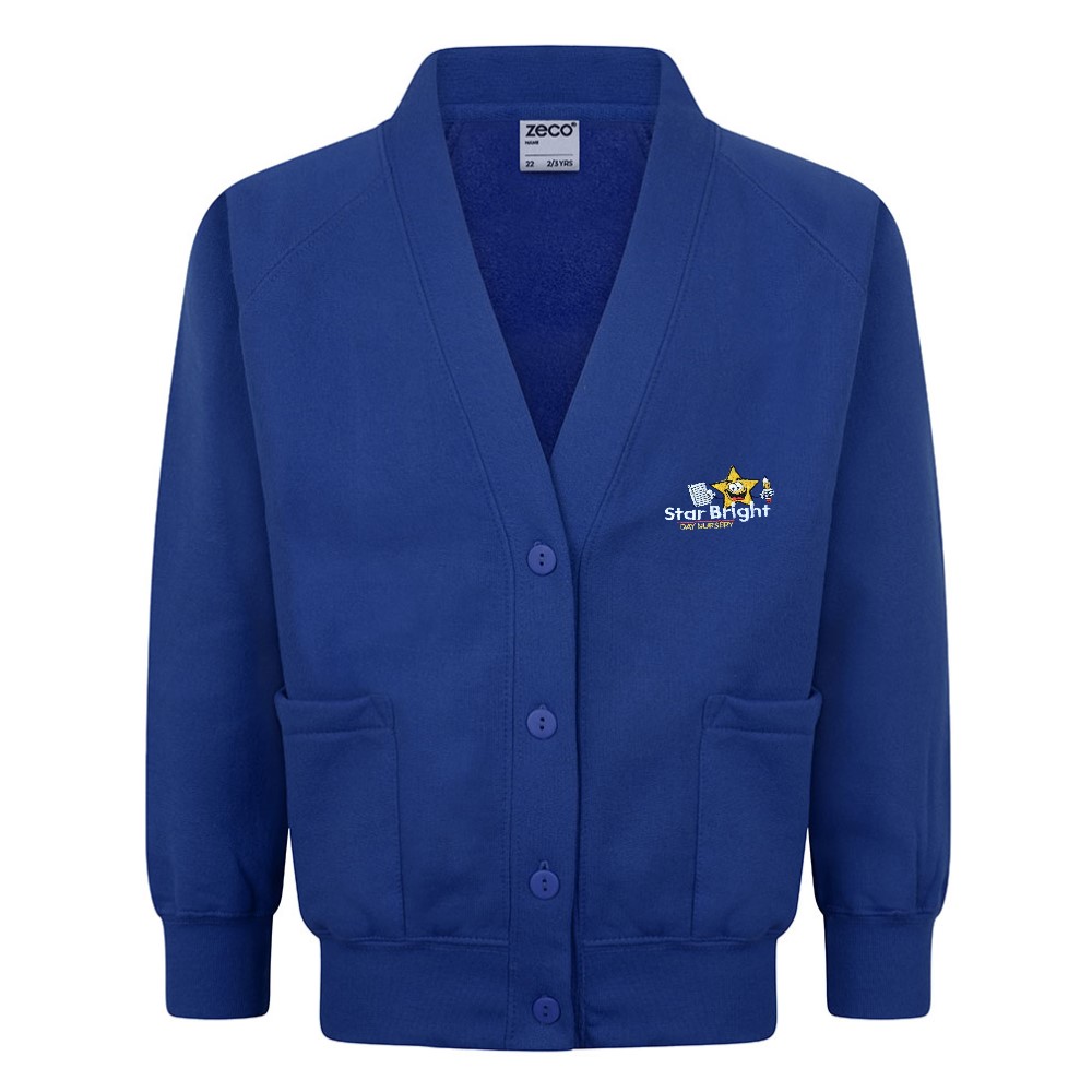 STAR BRIGHT CARDIGAN, General Schoolwear, Jumpers & Cardigans, Star Bright Day Nursery