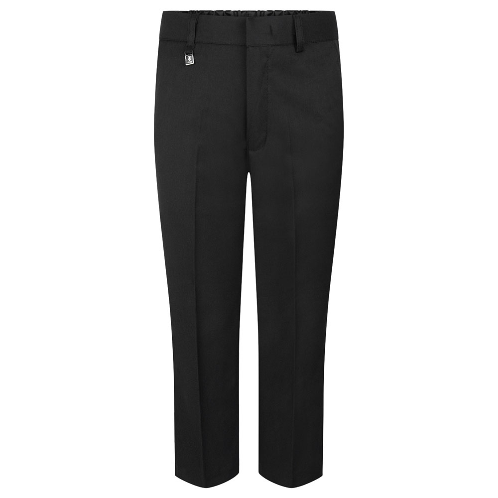 WAIST ADJUSTER TROUSER - BLACK, Junior Trousers, Benhurst, Concordia, Elm Park
