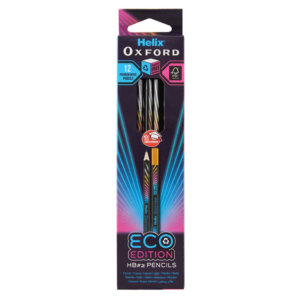 HELIX ECO EDITION PENCILS 12PK, Stationery, Pens & Pencils