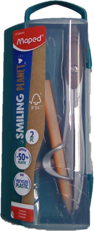 SMILING PLANET STUDY COMPASS, Stationery, Math Sets & Calculators