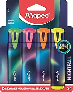 MAPED DEEP SEA HIGHLIGHTERS, Stationery, Markers & Highlighters