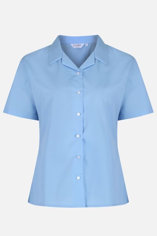 REVER BLOUSE-SS – SKY (TP), St Mary's Hornchurch, Girls Blouse