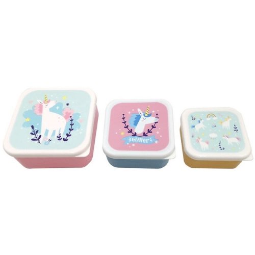 STACKABLE LUNCH BOXES SET OF 3, Bags and Lunchboxes, Lunch Boxes
