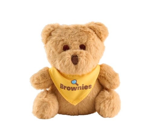 BROWNIES TEDDY KEYRING, Girlguiding, Brownies