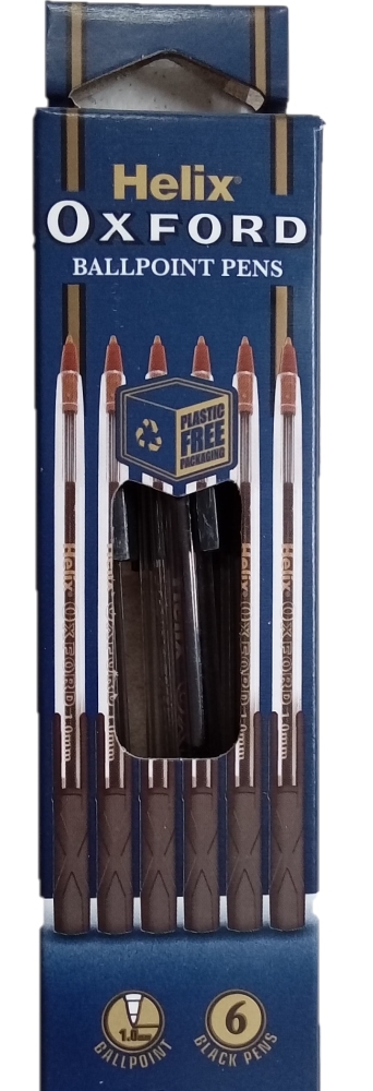BLACK OXFORD STICK PENS X6, Pens & Pencils