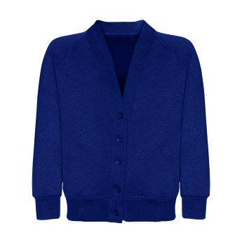 SWEAT CARDIGAN - ROYAL, Jumpers & Cardigans