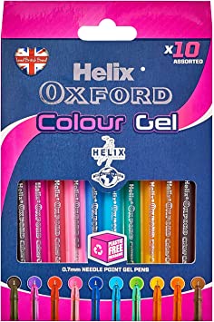 OXFORD COLOUR GEL PENS, Colouring
