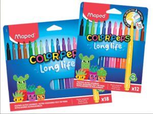 MAPED LONG LIFE FELT TIPS, Colouring