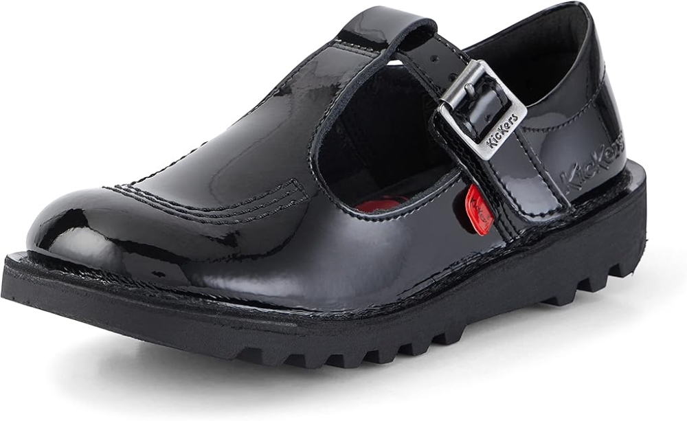 KICKERS T-BAR PATENT, Girls Shoes